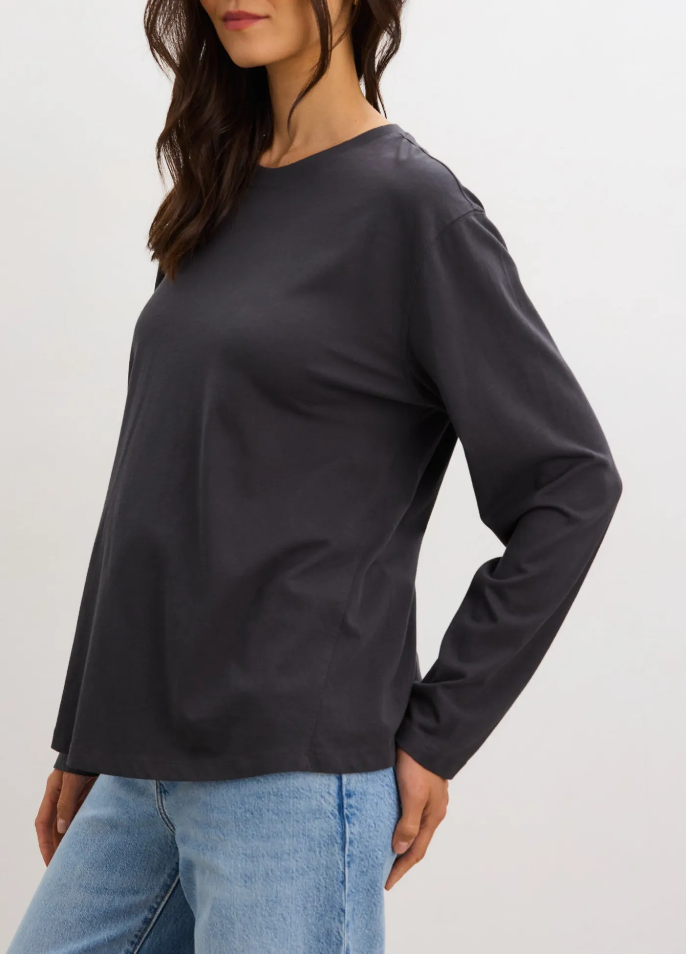 The Washed Cotton Long Sleeve Tshirt