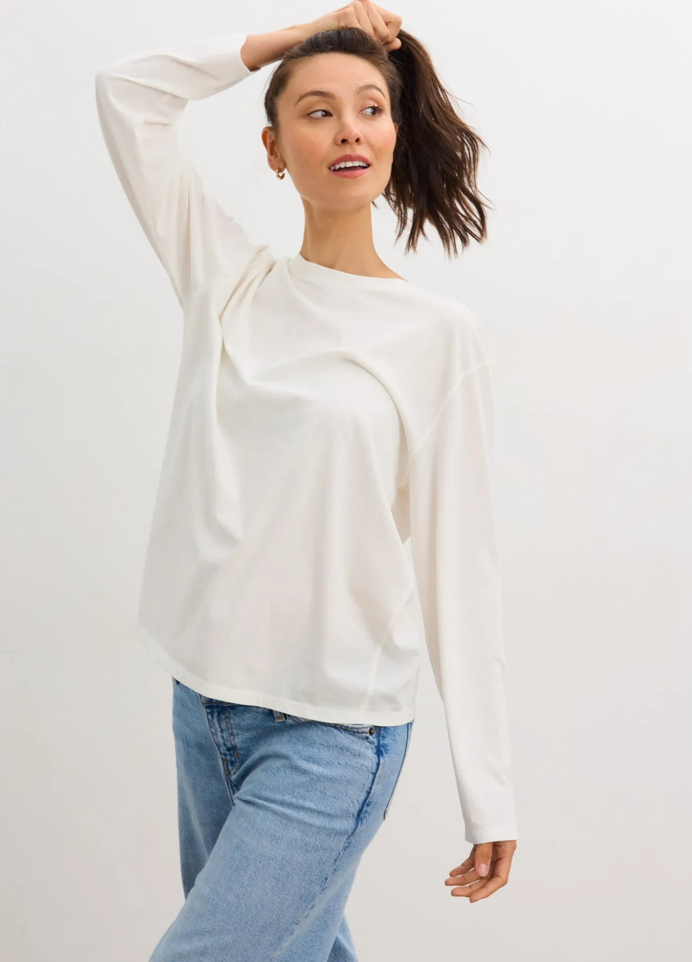 The Washed Cotton Long Sleeve Tshirt