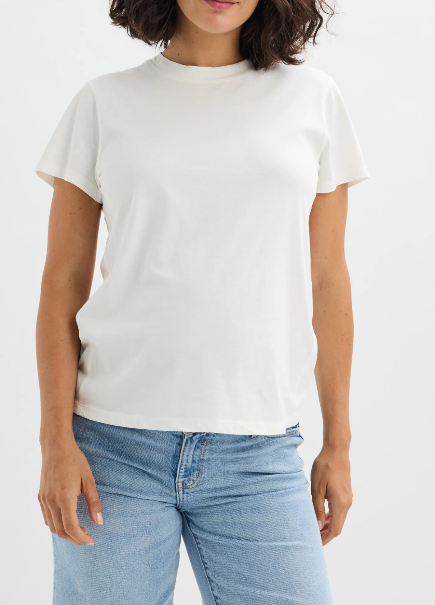 The Washed Cotton Short Sleeve Crew Tshirt