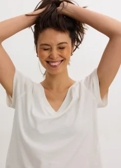 The Washed Cotton Vneck Tshirt