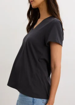The Washed Cotton Vneck Tshirt